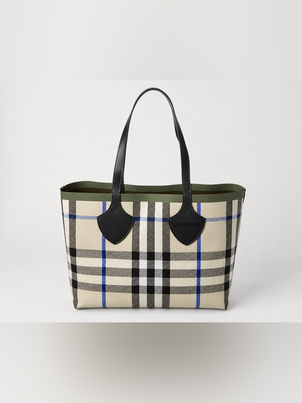 Burberry Reversible Check Canvas Tote Bag